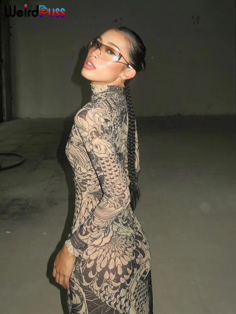 Robe Longue Mesh Yakuza