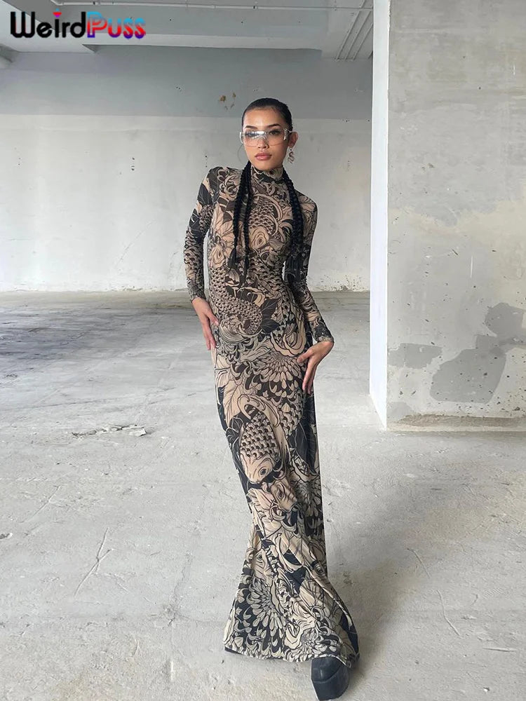 Robe Longue Mesh Yakuza