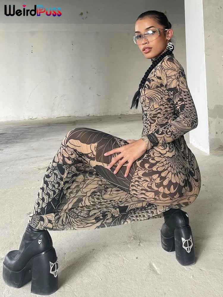 Robe Longue Mesh Yakuza