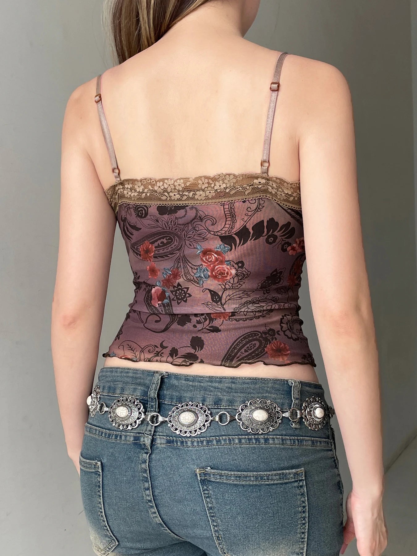 Débardeur Y2k Patchwork