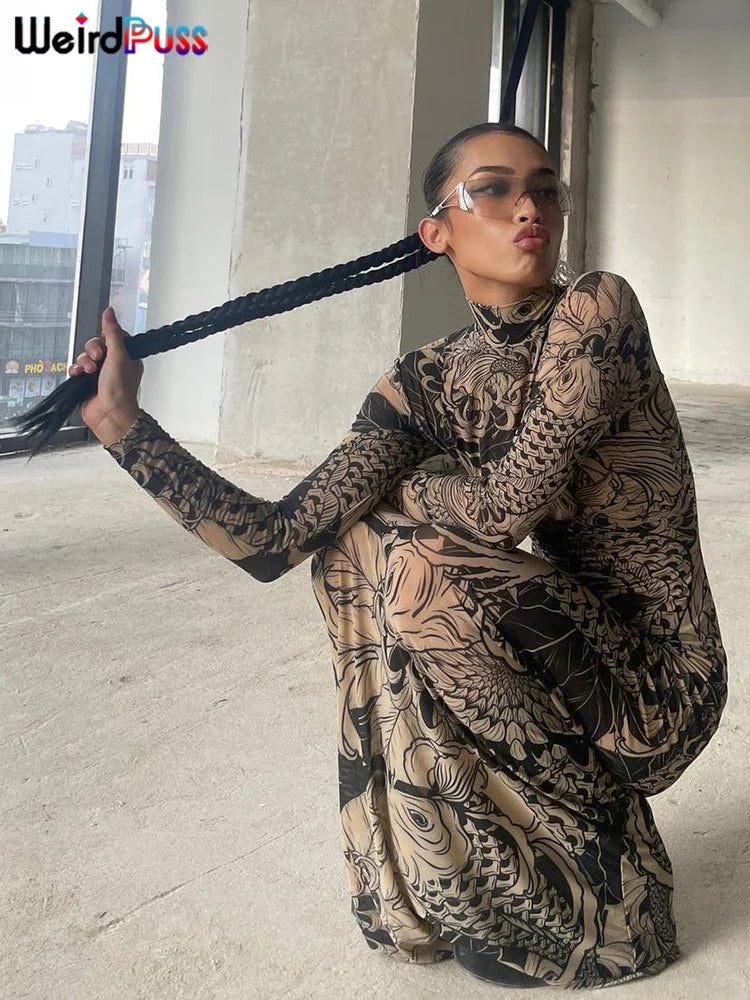 Robe Longue Mesh Yakuza