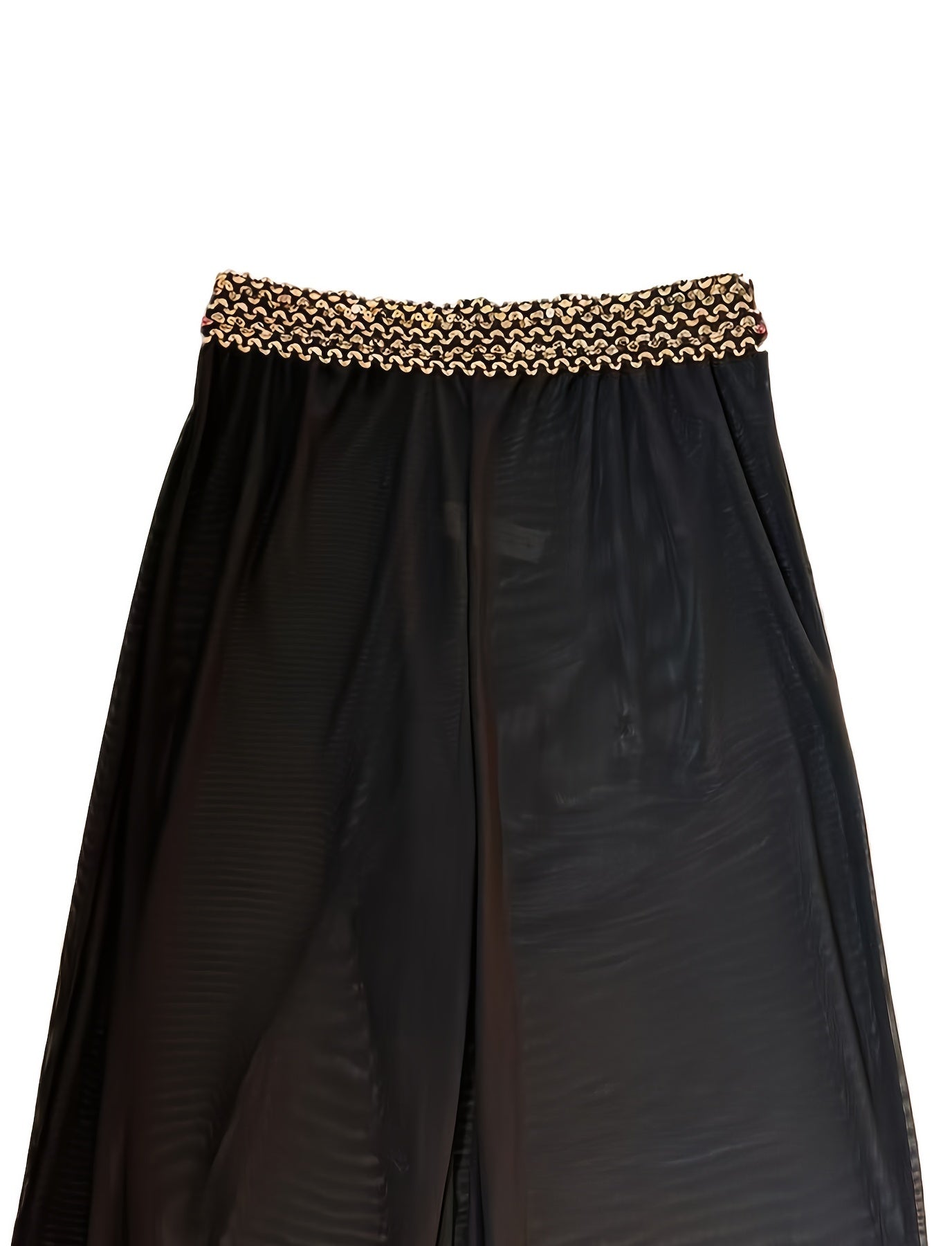 Pantalon fluide transparent