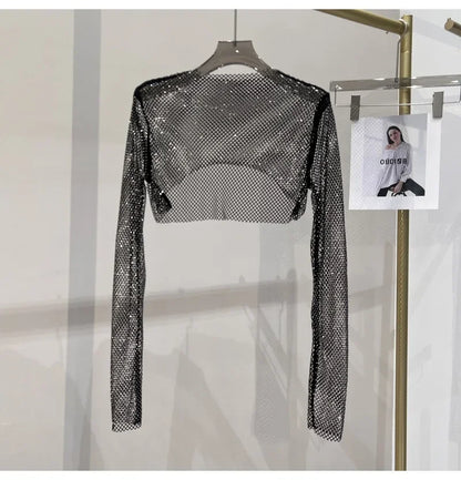 Crop Top Maille & Strass