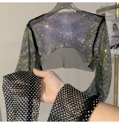 Crop Top Maille & Strass