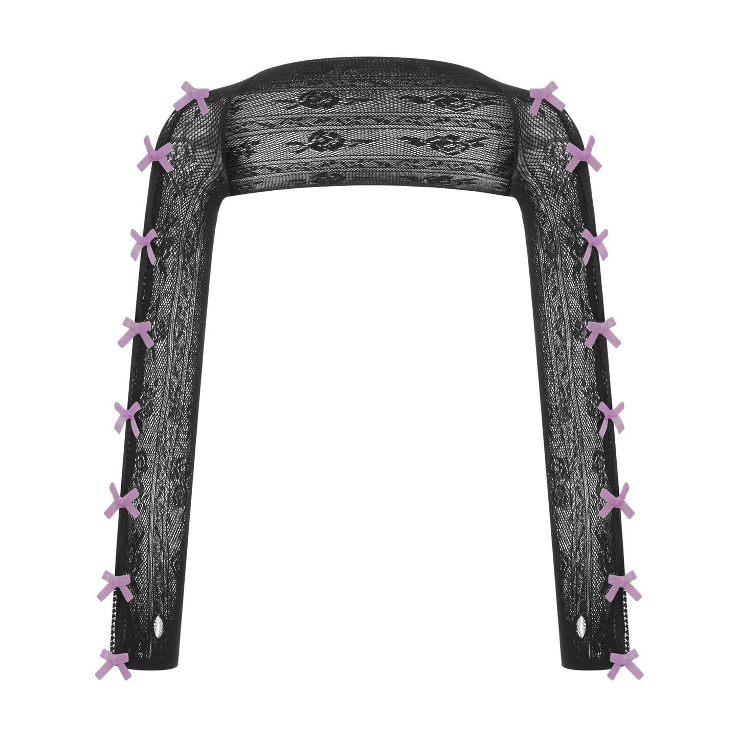 Veste à Dentelle avec Nœuds