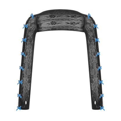 Veste à Dentelle avec Nœuds