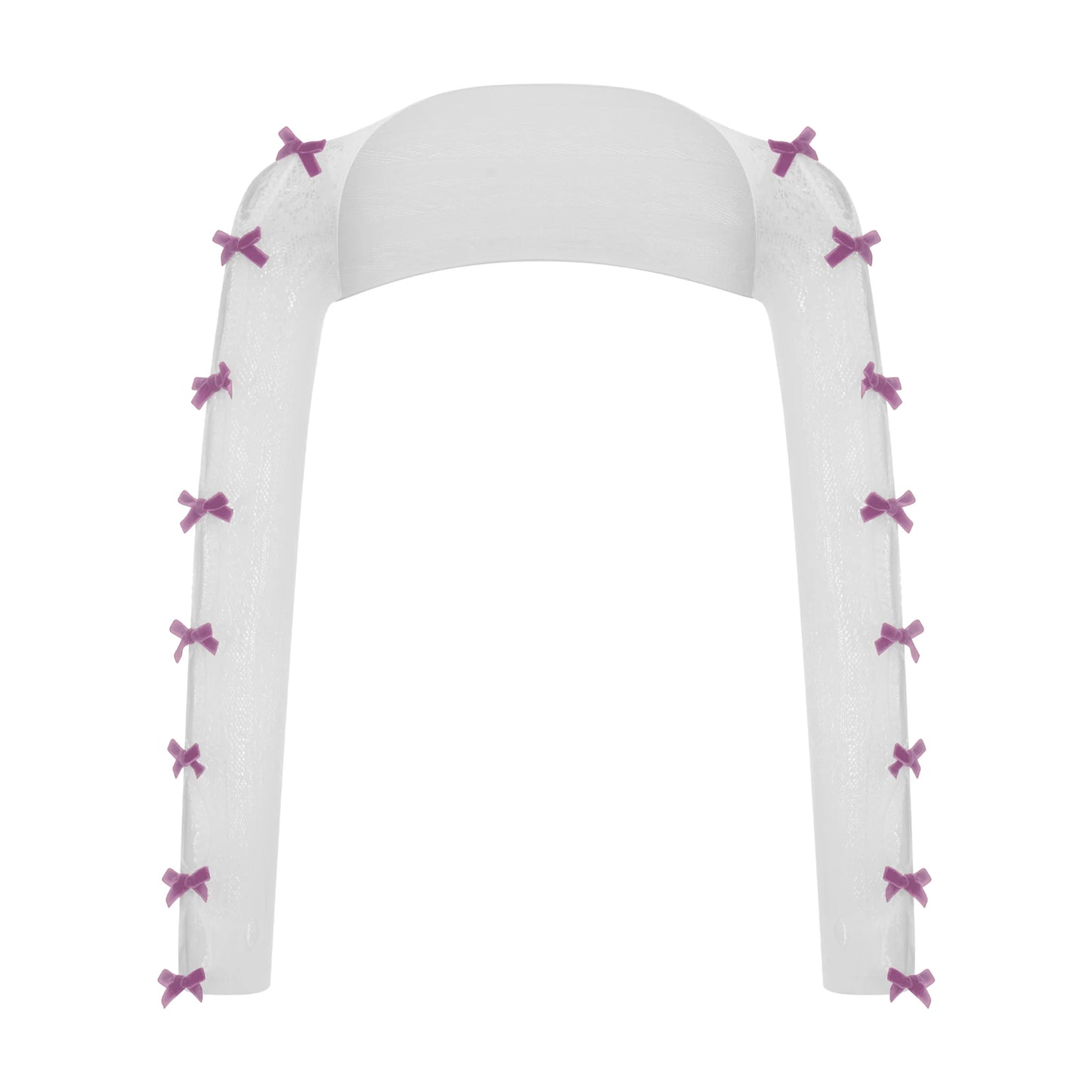 Veste à Dentelle avec Nœuds