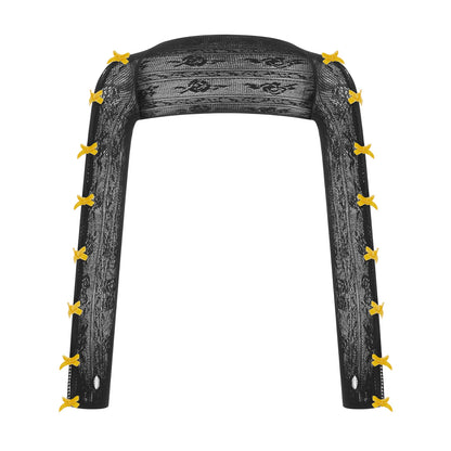 Veste à Dentelle avec Nœuds
