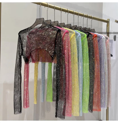 Crop Top Maille & Strass