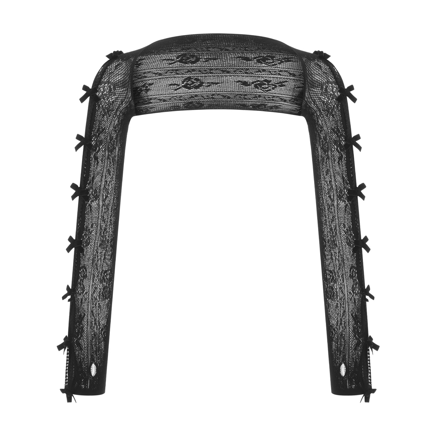 Veste à Dentelle avec Nœuds