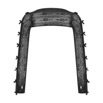 Veste à Dentelle avec Nœuds