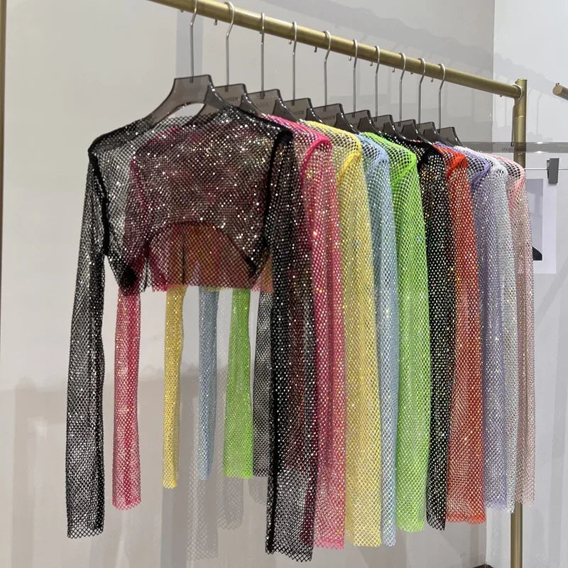 Crop Top Maille & Strass