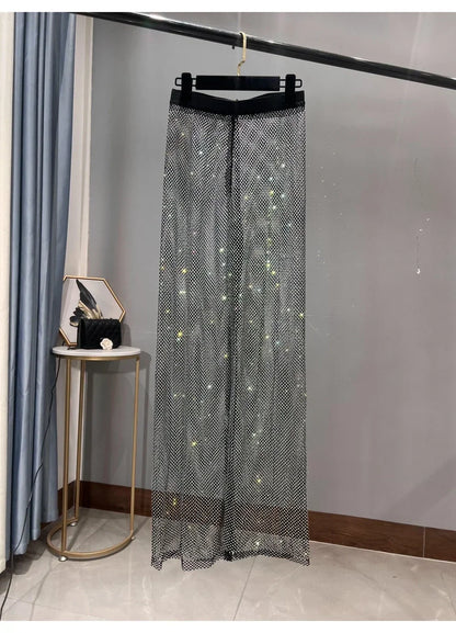 Pantalon Maille & Strass