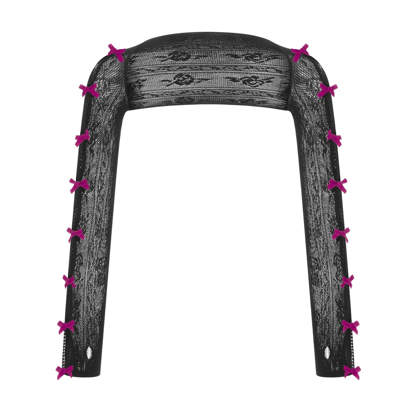 Veste à Dentelle avec Nœuds