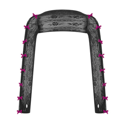 Veste à Dentelle avec Nœuds