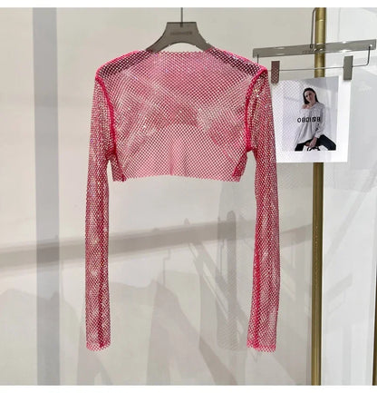 Crop Top Maille & Strass