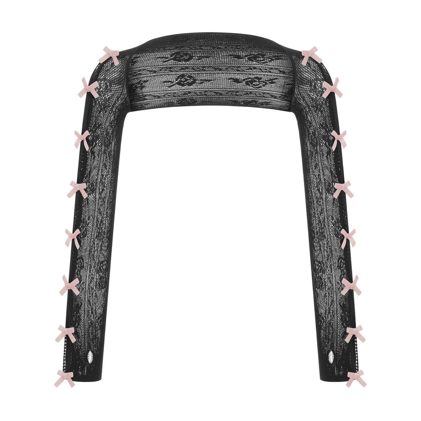 Veste à Dentelle avec Nœuds