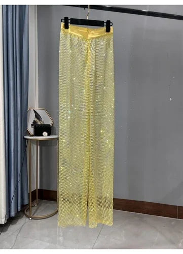 Pantalon Maille & Strass