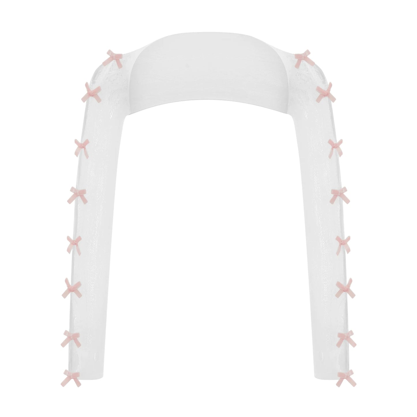 Veste à Dentelle avec Nœuds