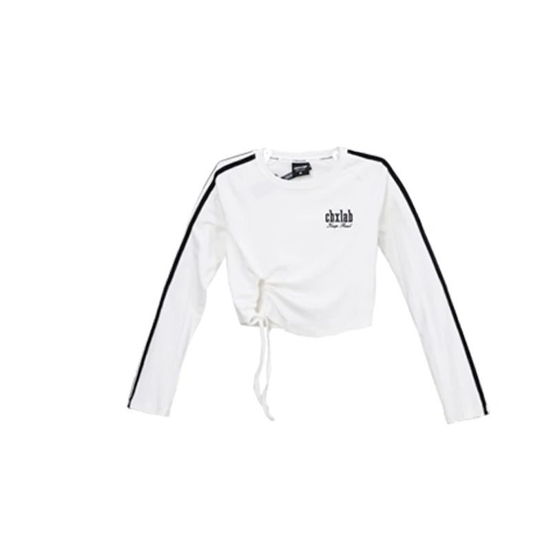 Crop Top Sportswear à Cordon